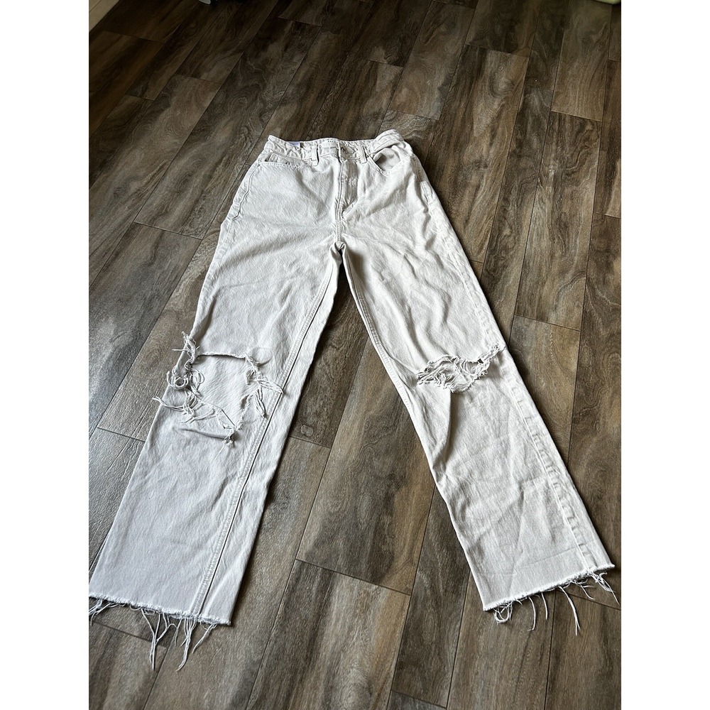 Pacsun Women's 26 90s Boyfriend Jeans Distressed Straight Y2K Grunge Casual